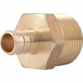 Sharkbite 1/2 In. CF x 3/4 In. MPT Brass PEX Adapter UC116LFA